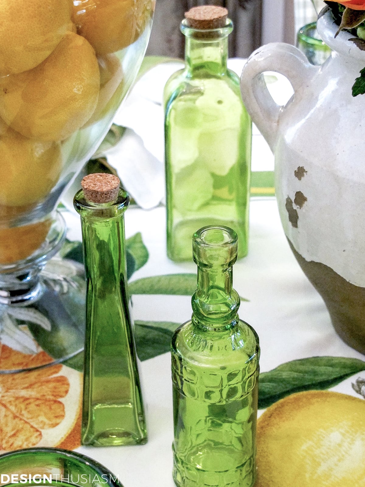 Father’s Day decorations | A citrus tablescape - terilynadamsblog.com