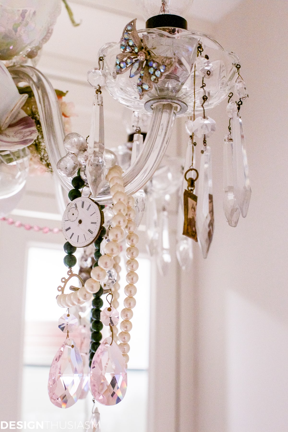 Teacup chandelier | How to personalize your vintage chandelier - terilynadamsblog.com