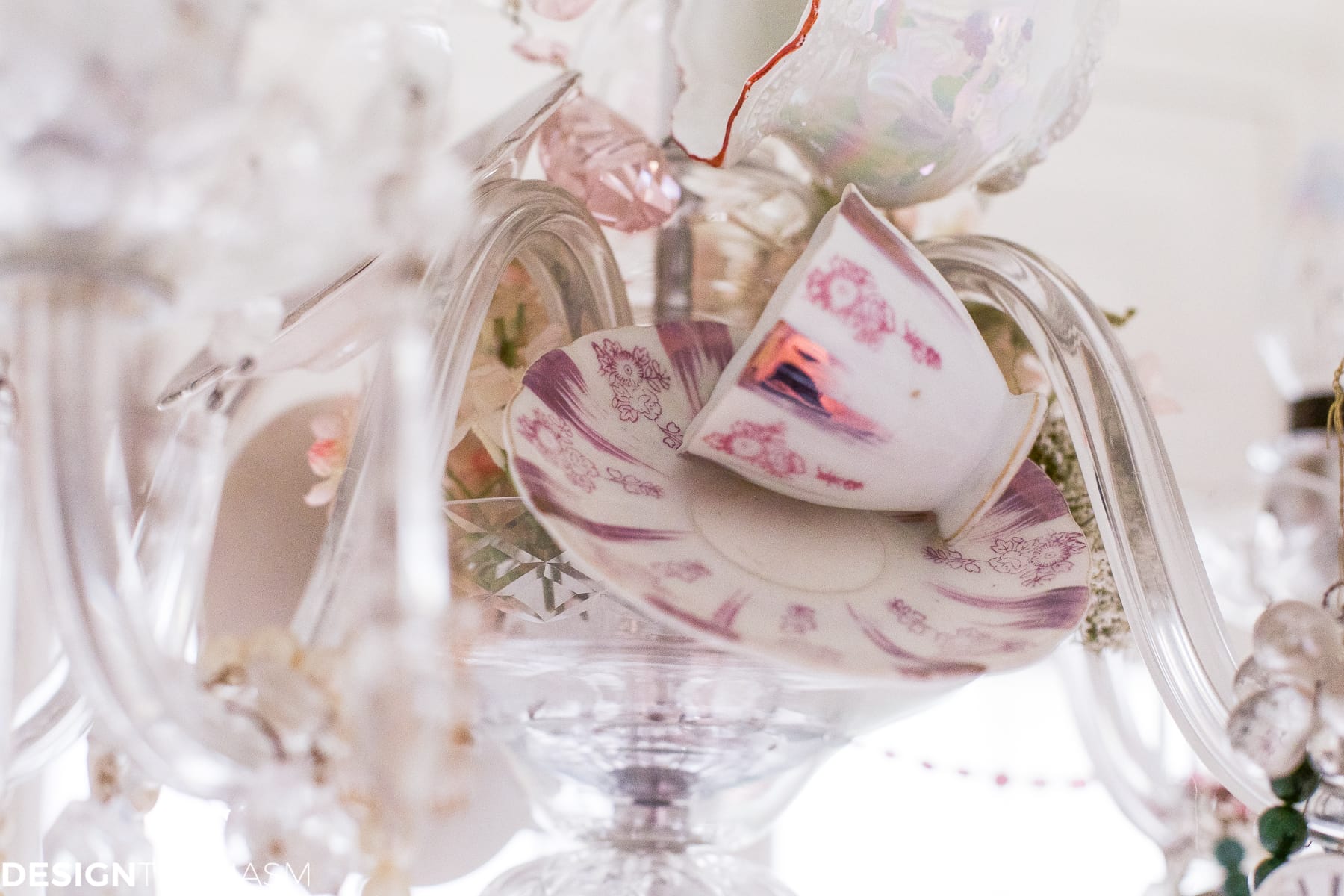 Teacup chandelier | How to personalize your vintage chandelier - terilynadamsblog.com