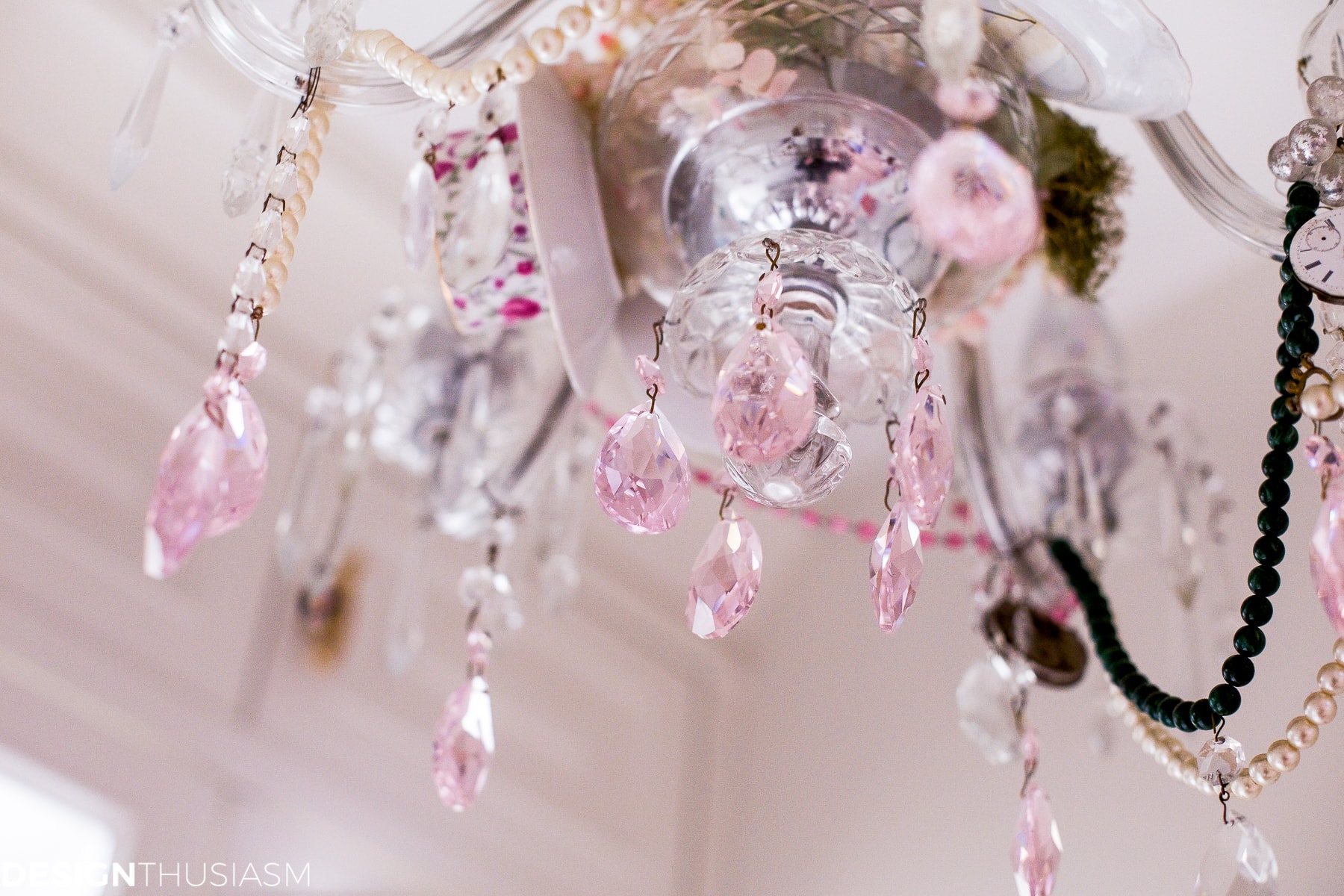 Teacup chandelier | How to personalize your vintage chandelier - terilynadamsblog.com
