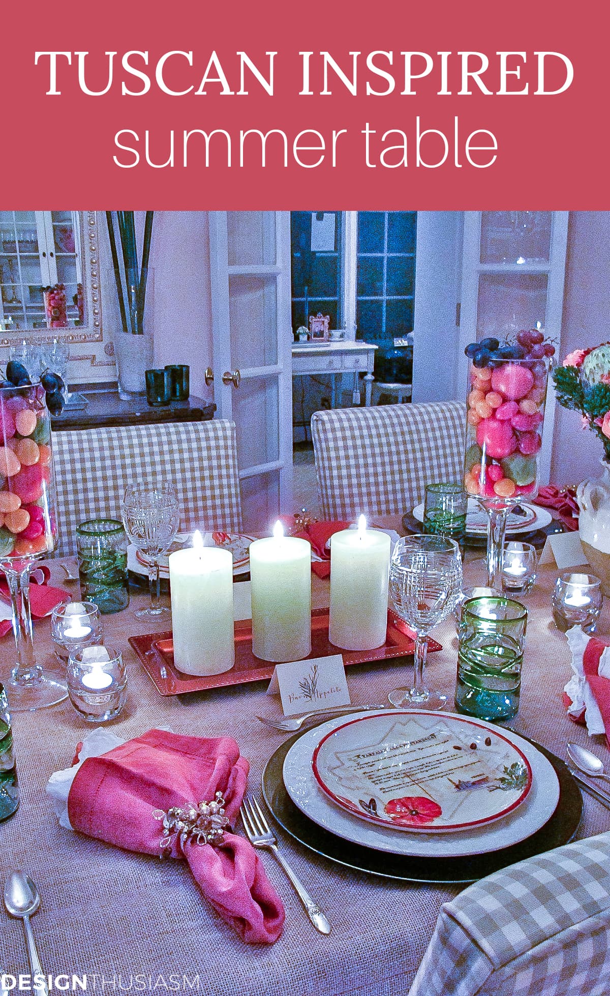 Tuscan themed table