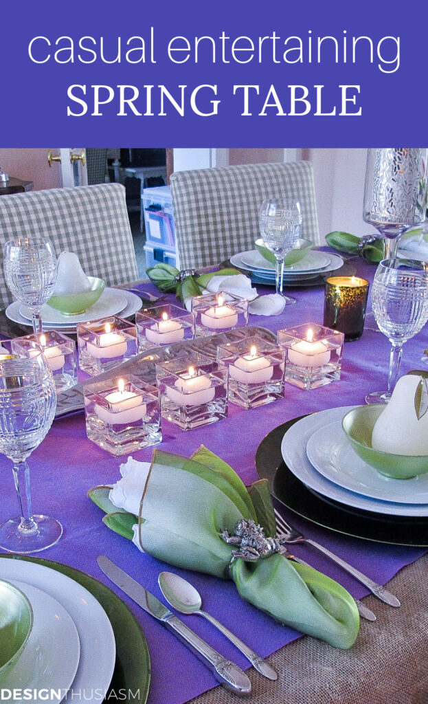 spring themed table