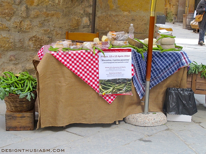 Pienza's pecorino cheese