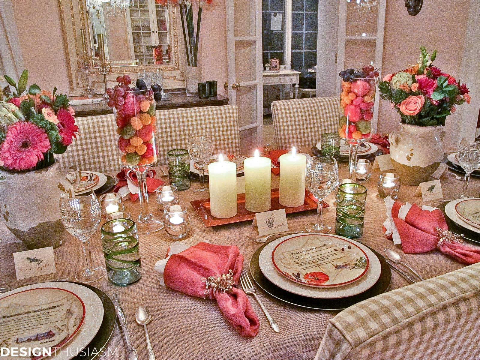 Tuscan tablescape ideas for your Italian themed party - terilynadamsblog.com