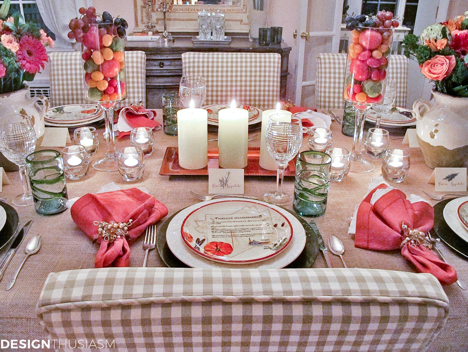 Tuscan tablescape ideas for your Italian themed party - terilynadamsblog.com