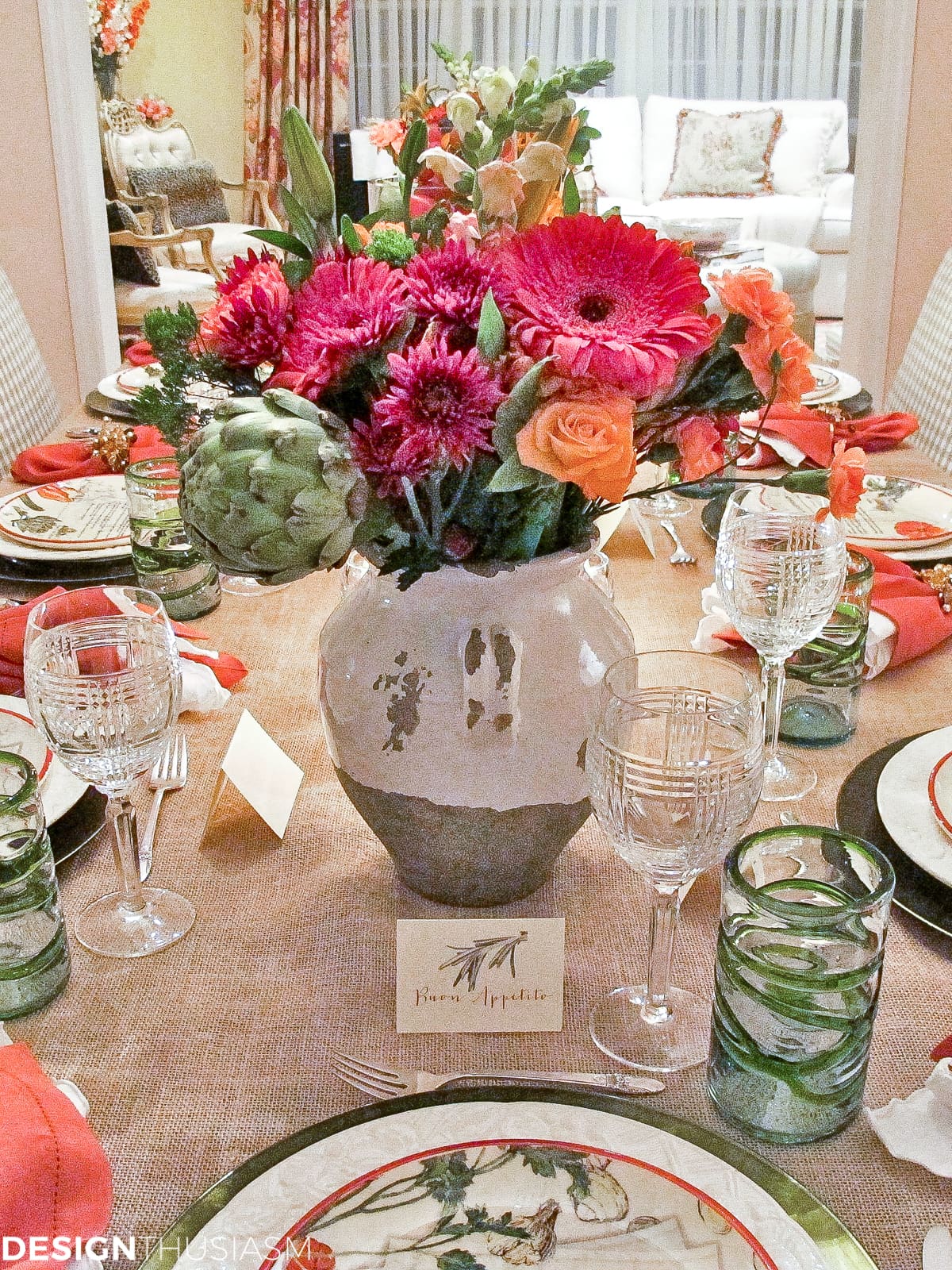 Tuscan tablescape ideas for your Italian themed party - terilynadamsblog.com