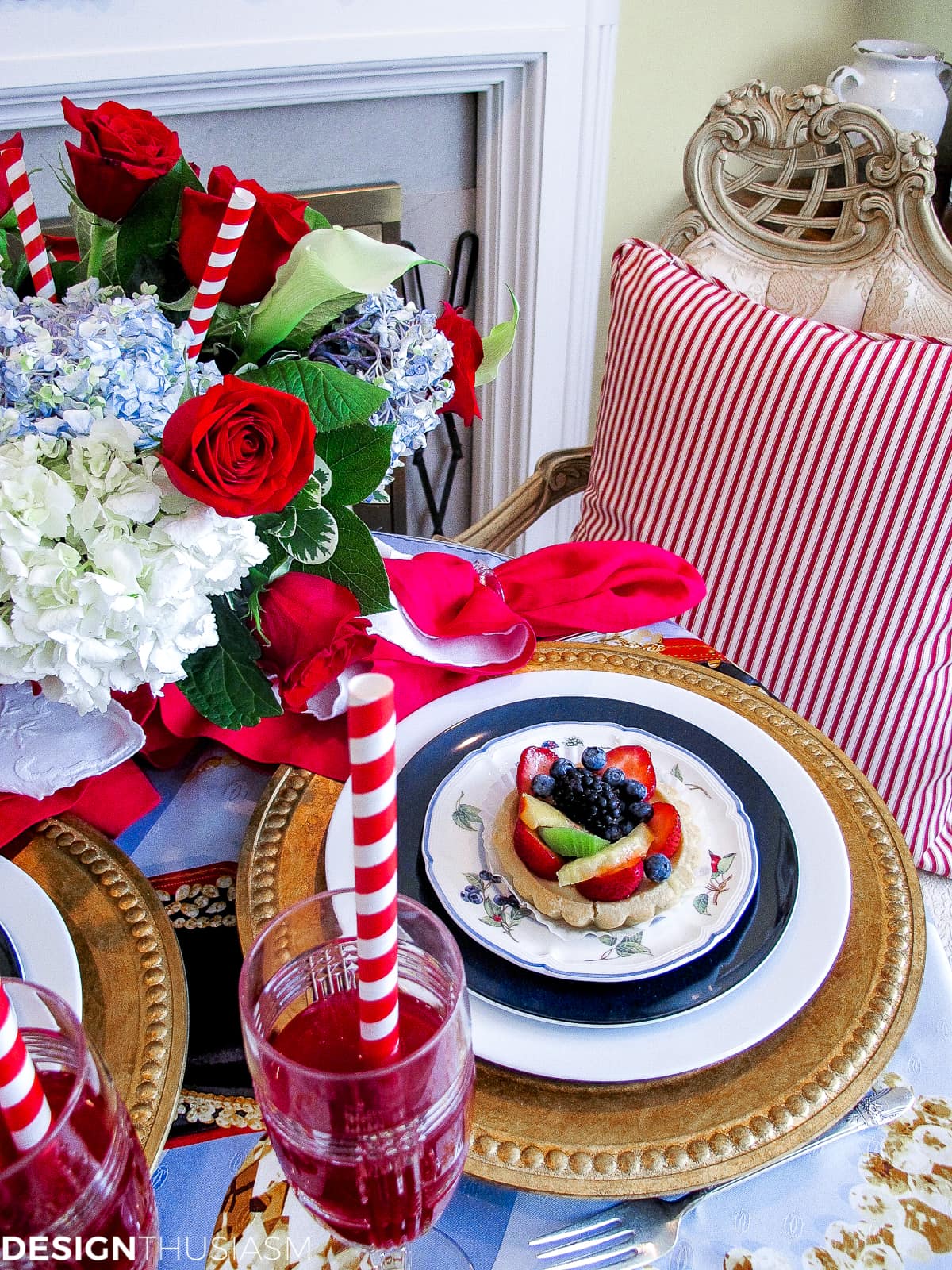 Patriotic Decorations | Elegant Fourth of July Table Decor Ideas - terilynadamsblog.com