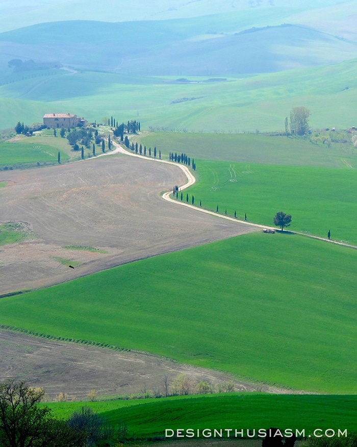The road to Pienza
