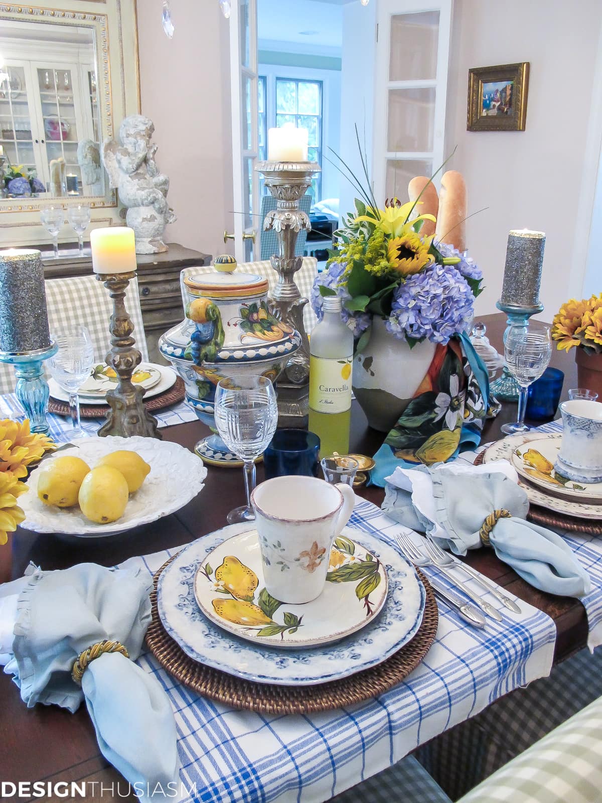 Table Decor: Amalfi Inspired Italian Pottery Tablescape - terilynadamsblog.com