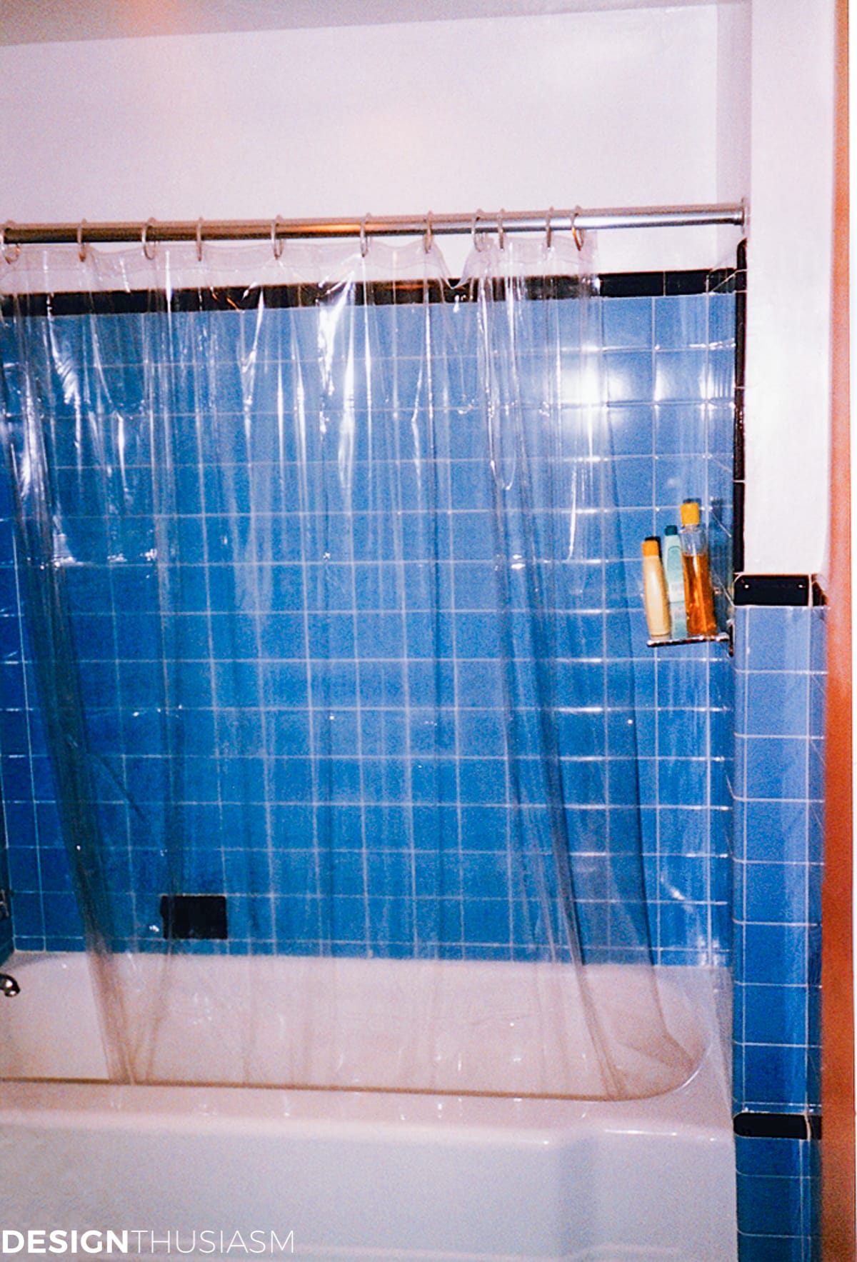 Bathroom Ideas on a Budget | Creamy White Painted Tile - terilynadamsblog.com