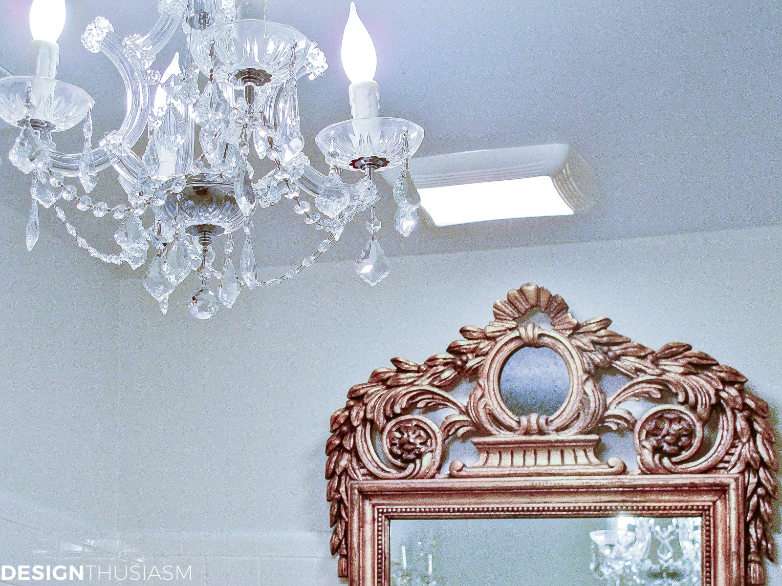 Bathroom Ideas on a Budget | Creamy White Painted Tile - terilynadamsblog.com