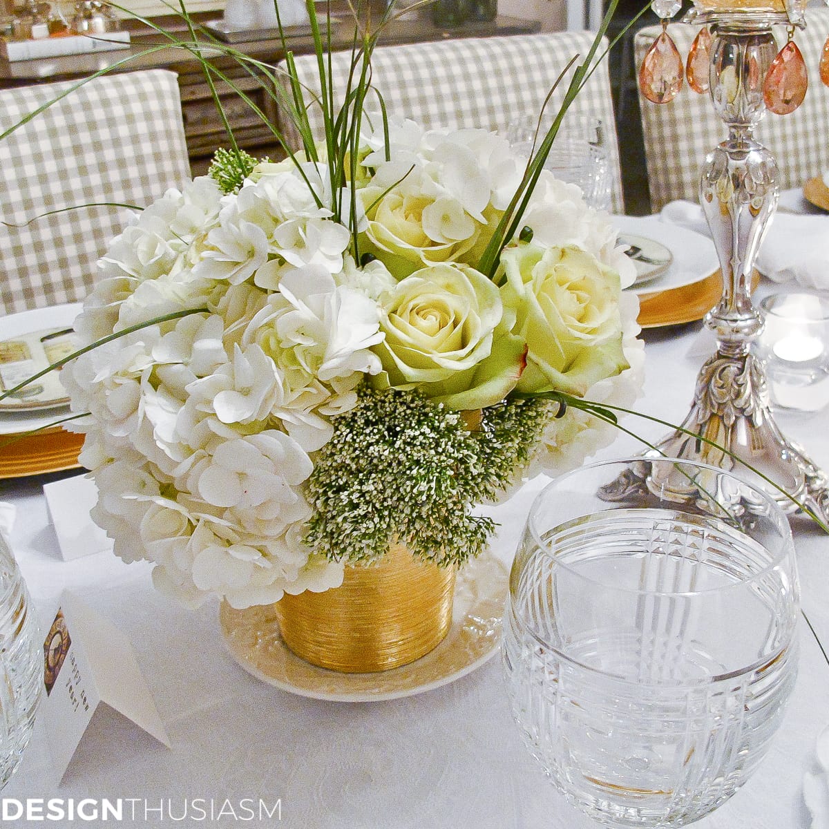 New Years Eve Party Themes | Tablescape with Timepieces - terilynadamsblog.com
