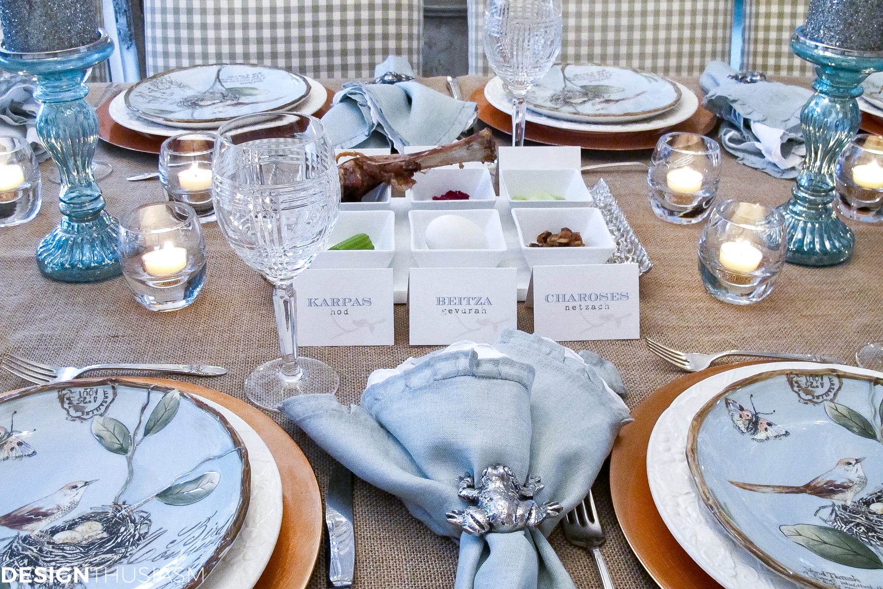Spring Plates | A Nature Inspired Rustic Table Setting - terilynadamsblog.com