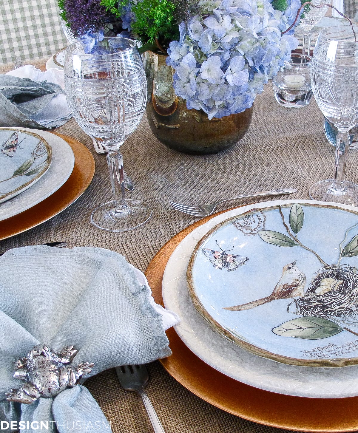 Spring Plates | A Nature Inspired Rustic Table Setting - terilynadamsblog.com
