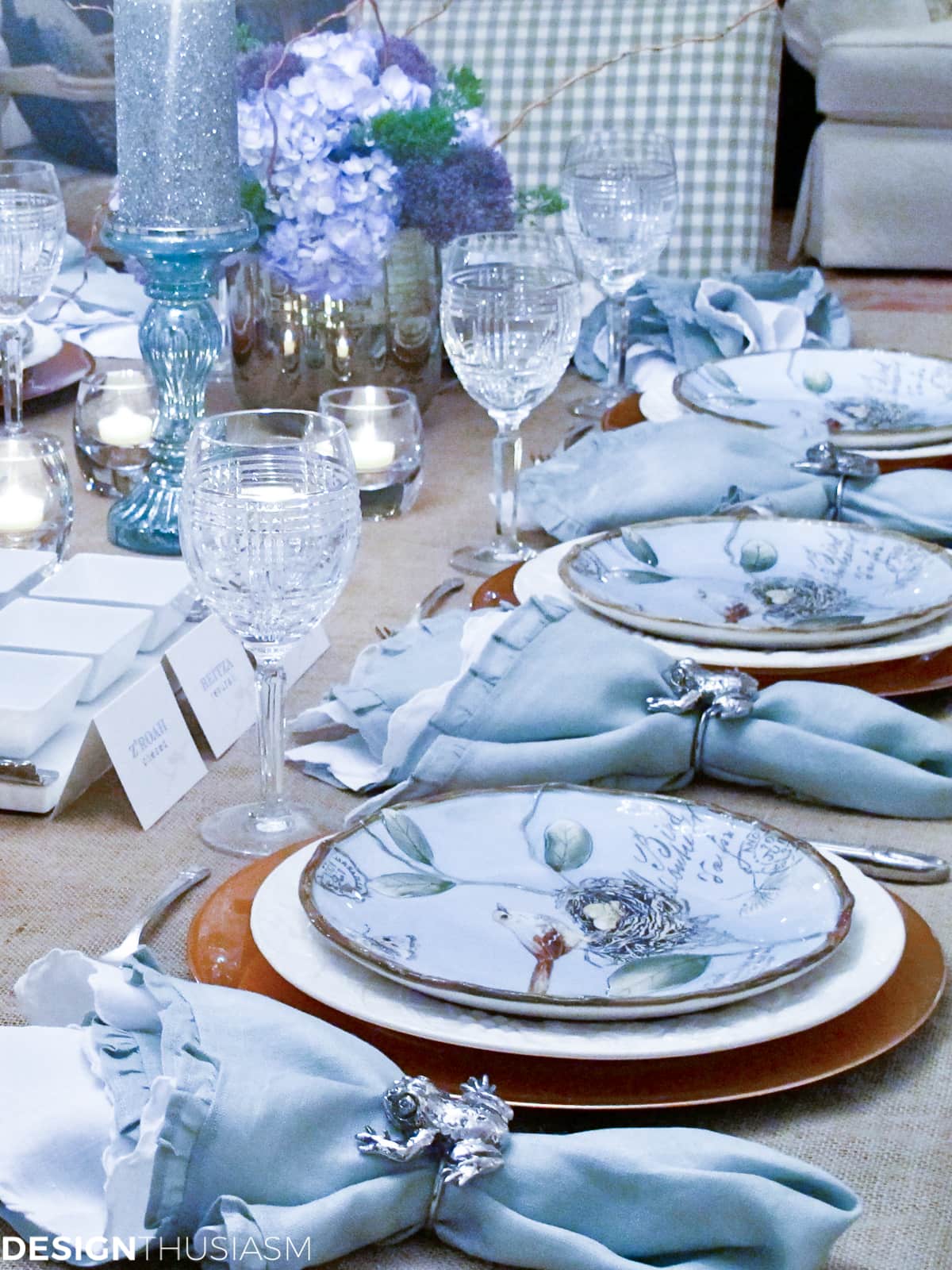 Spring Plates | A Nature Inspired Rustic Table Setting - terilynadamsblog.com