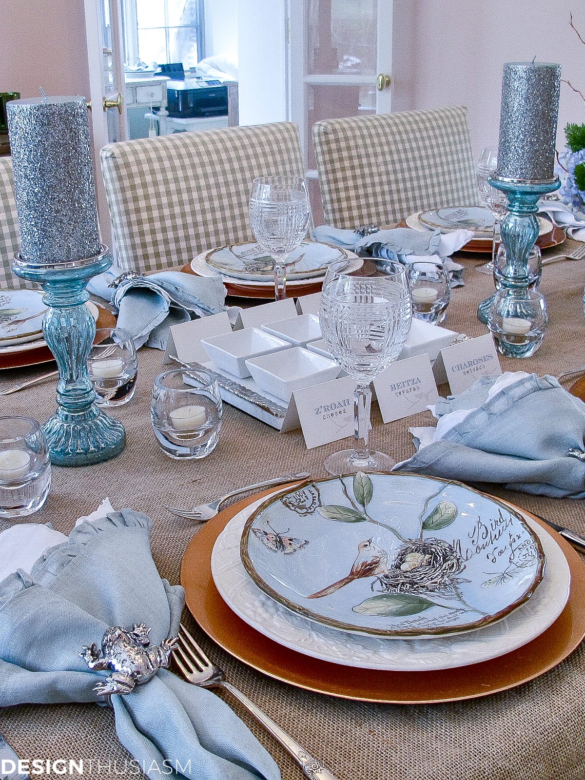 Spring Plates | A Nature Inspired Rustic Table Setting - terilynadamsblog.com