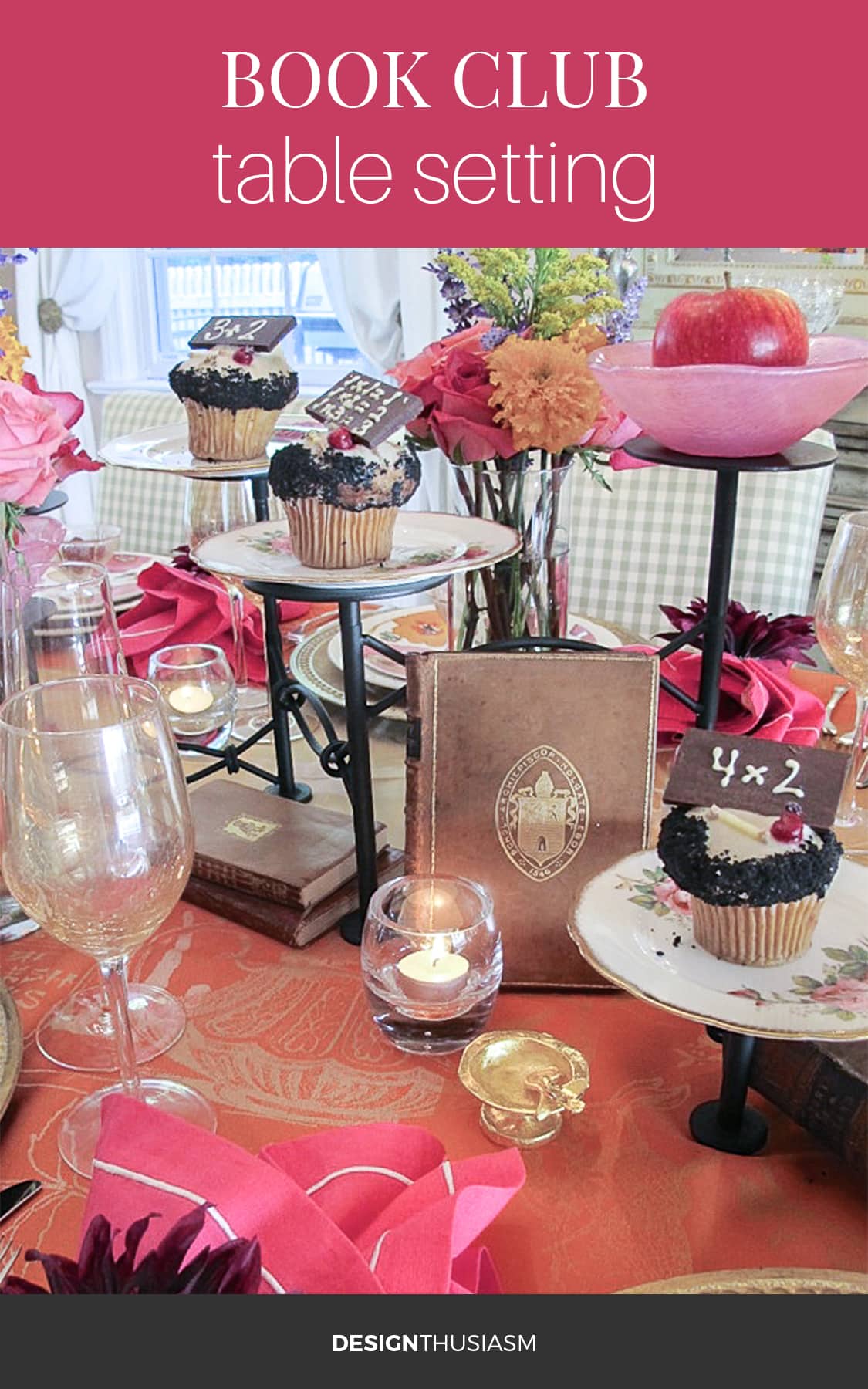 book club table setting