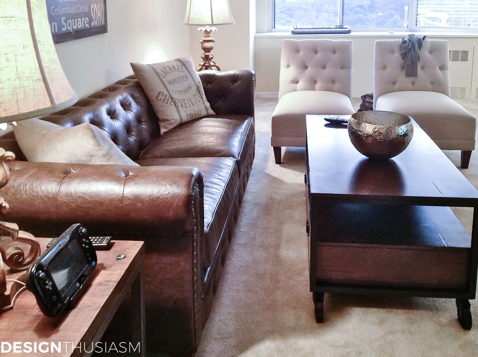 The Bachelor Pad: Apartment Living Room Ideas | terilynadamsblog.com