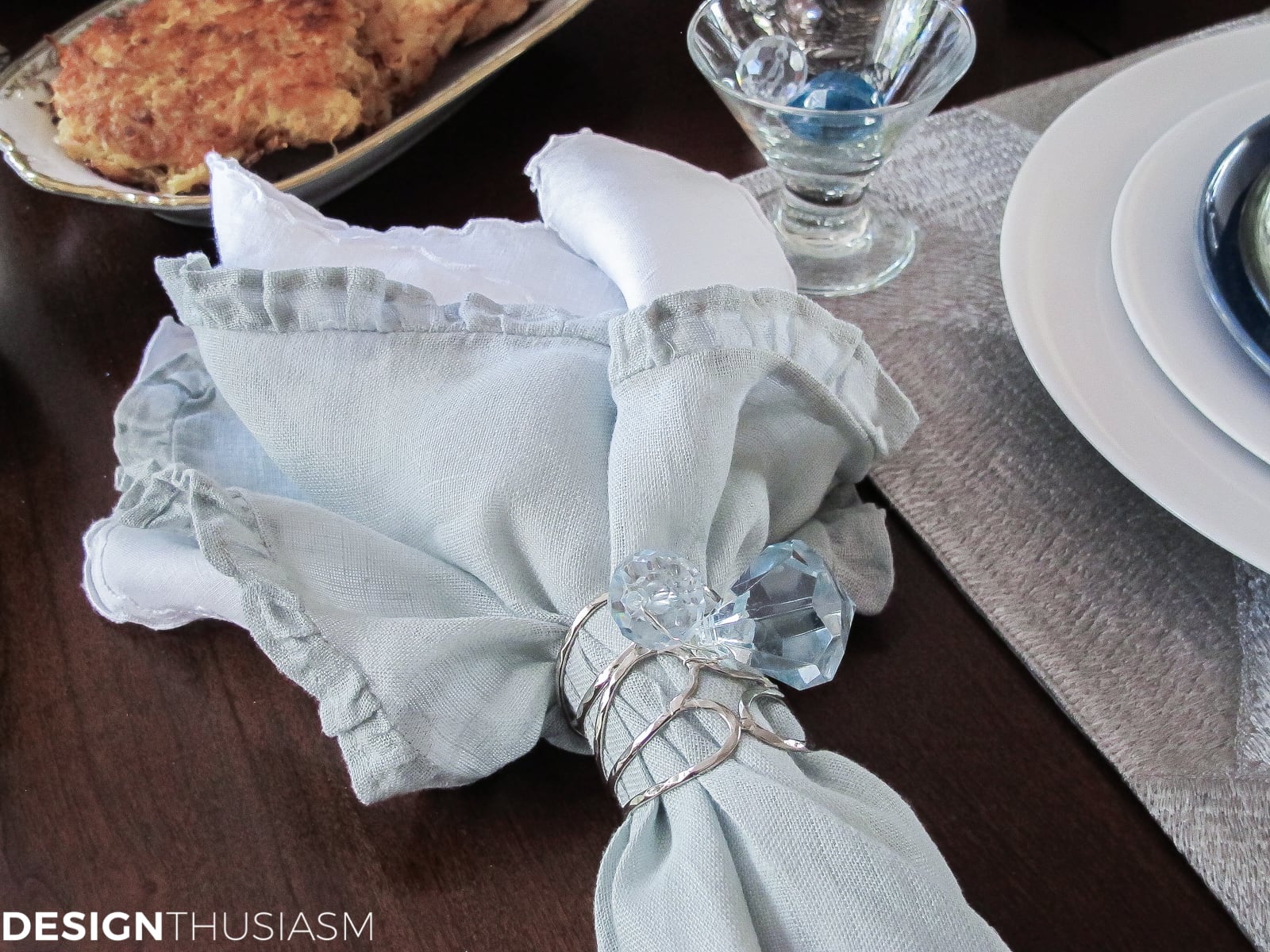 Festival of Lights Hanukkah Table Setting | terilynadamsblog.com