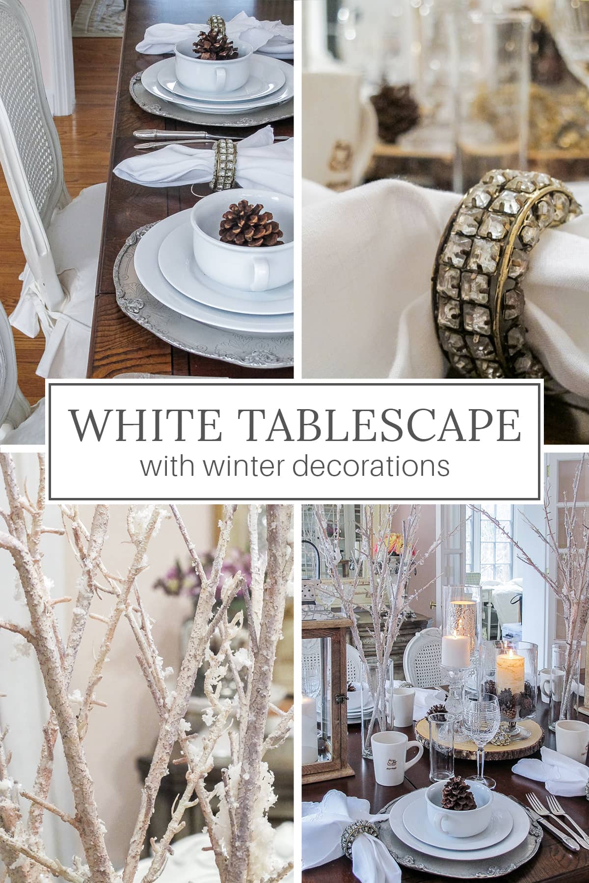 winter white table setting