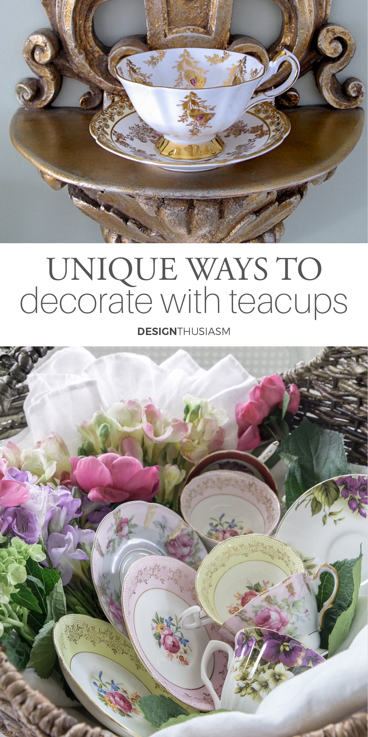 How to display teacups