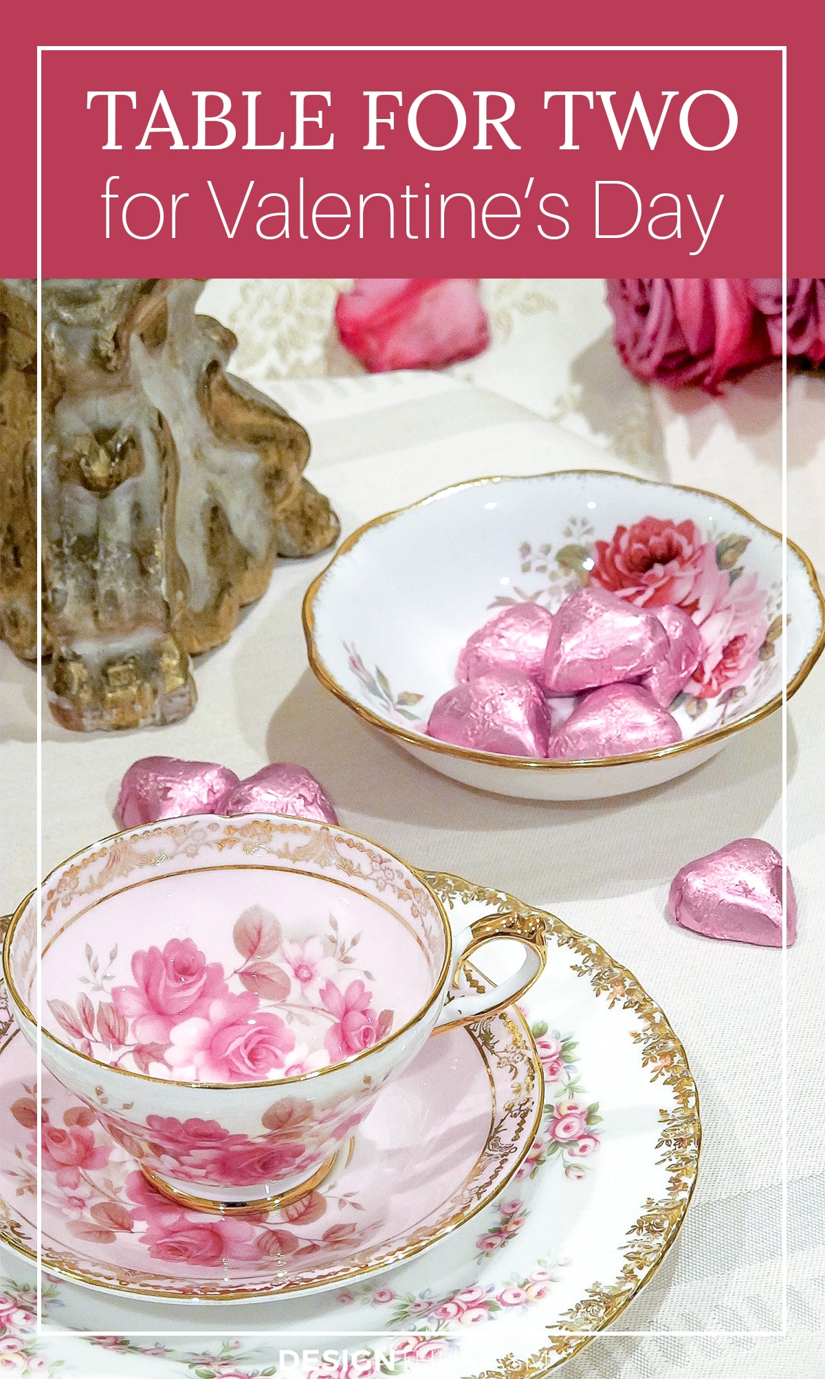 Valentine's Day setting for two