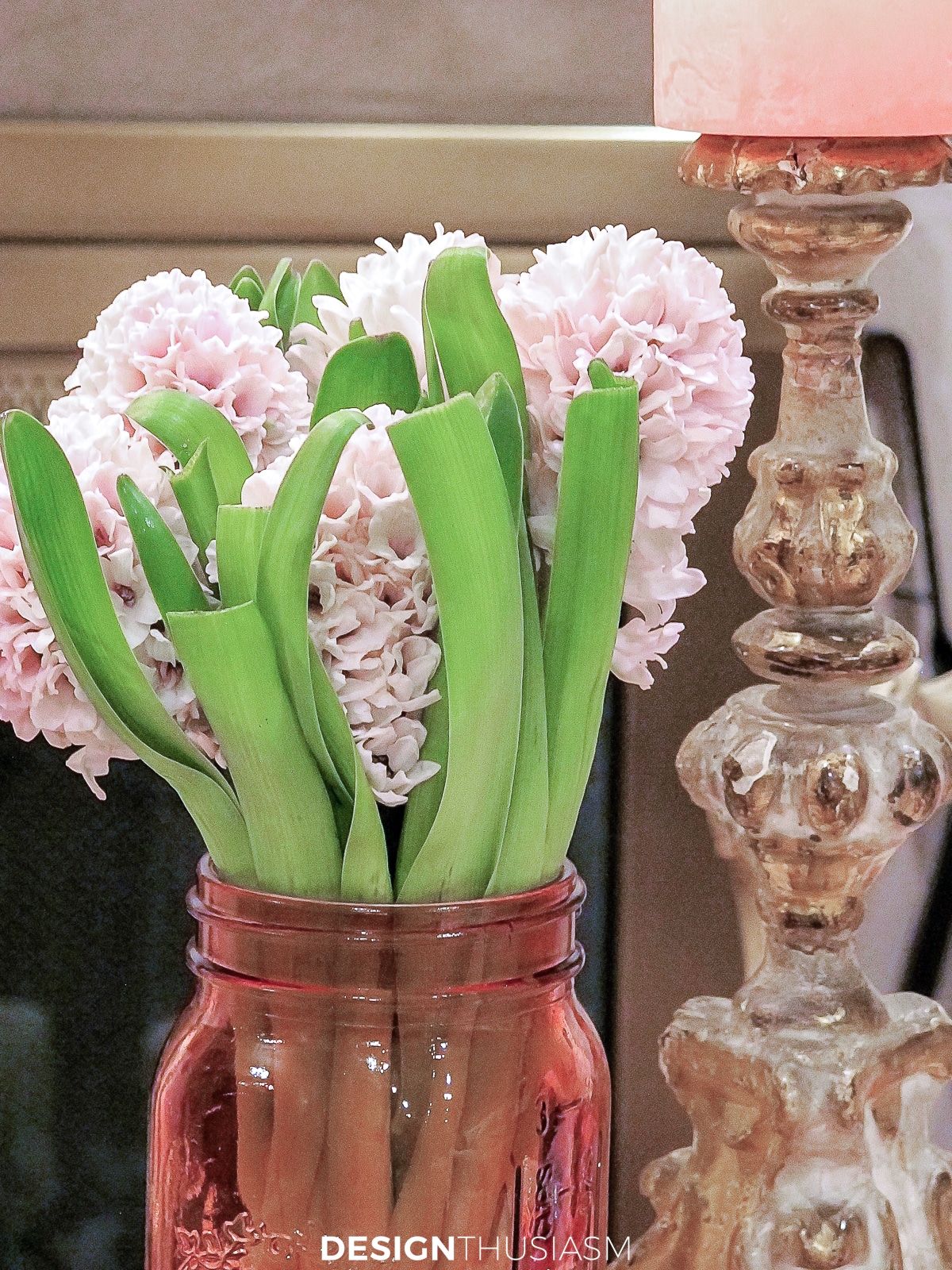 Setting for two hyacinths