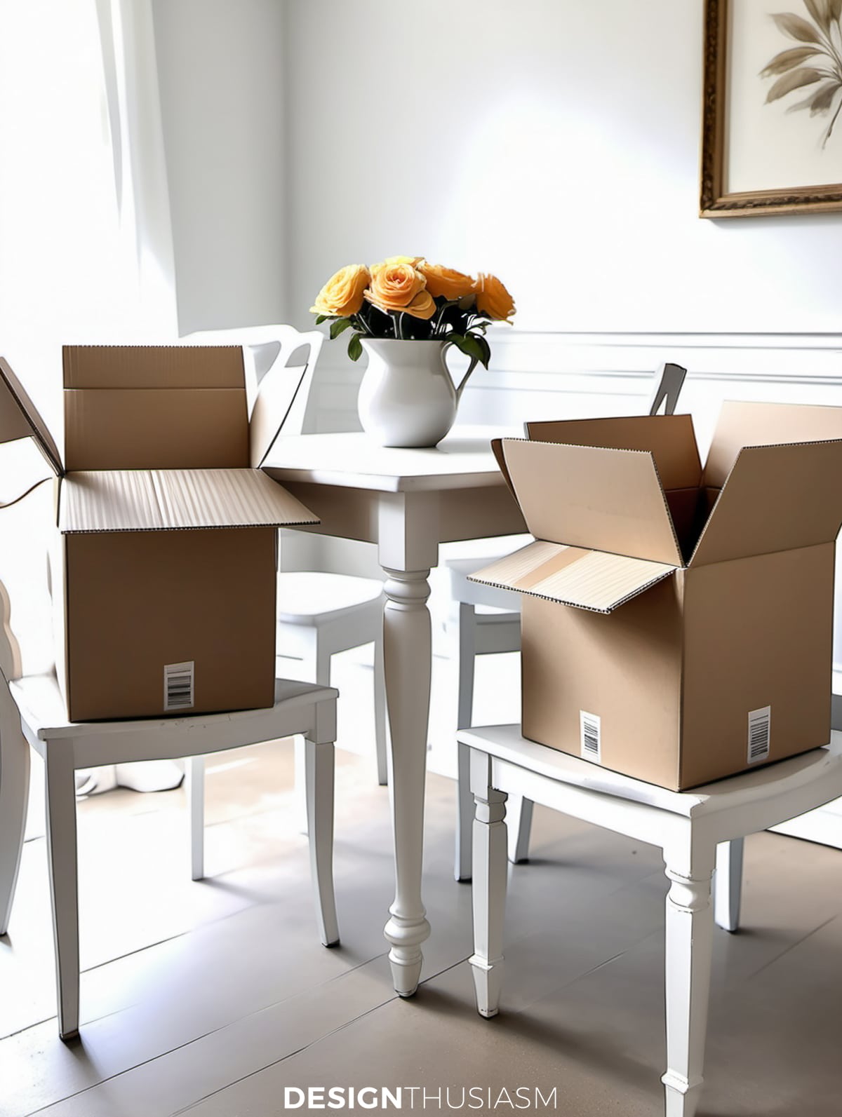 packing the breakfast room