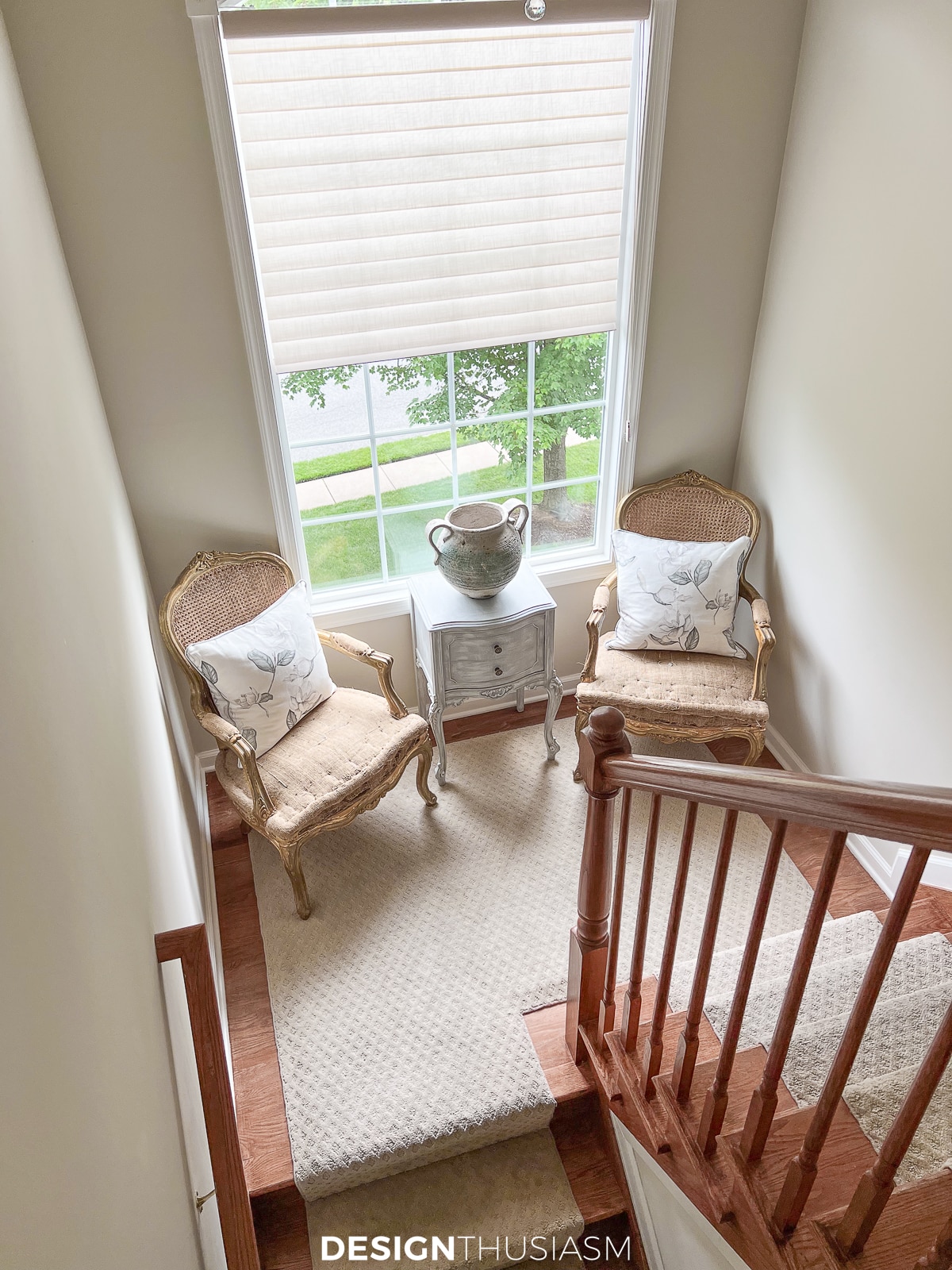stairway nook resting spot