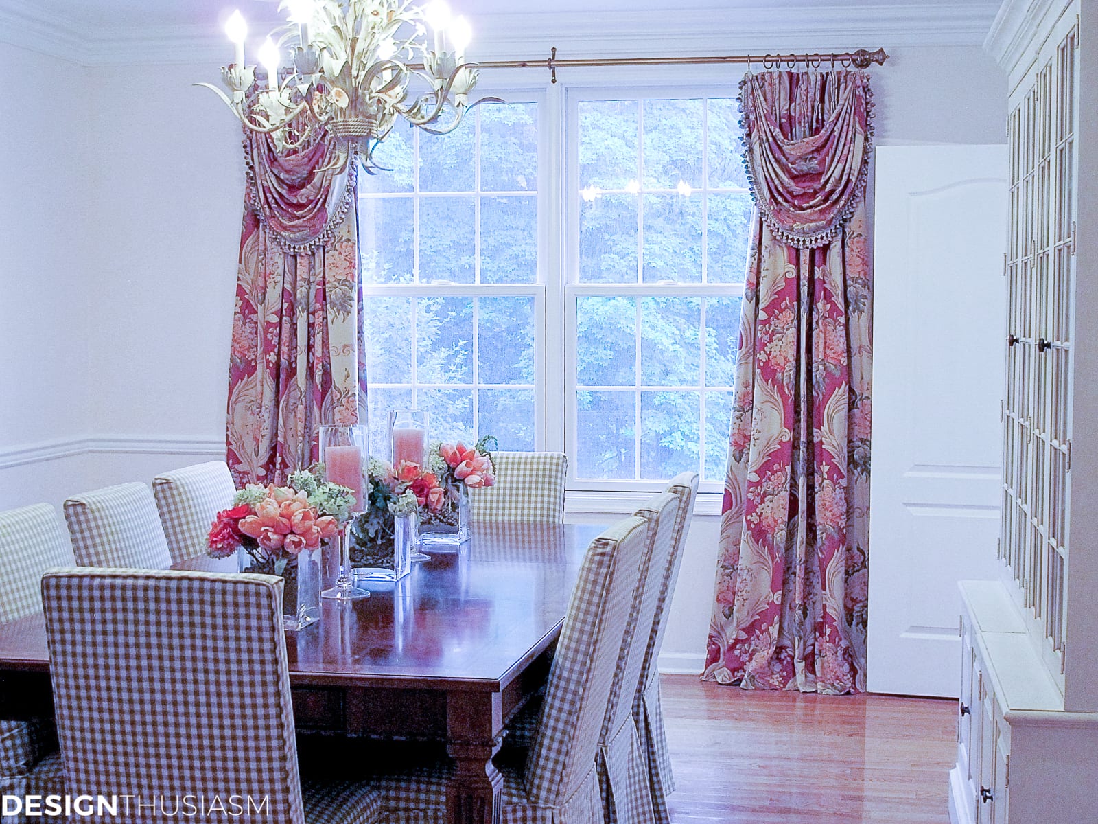 Dining room inspiration | Adding a rosy glow with blush pink - terilynadamsblog.com