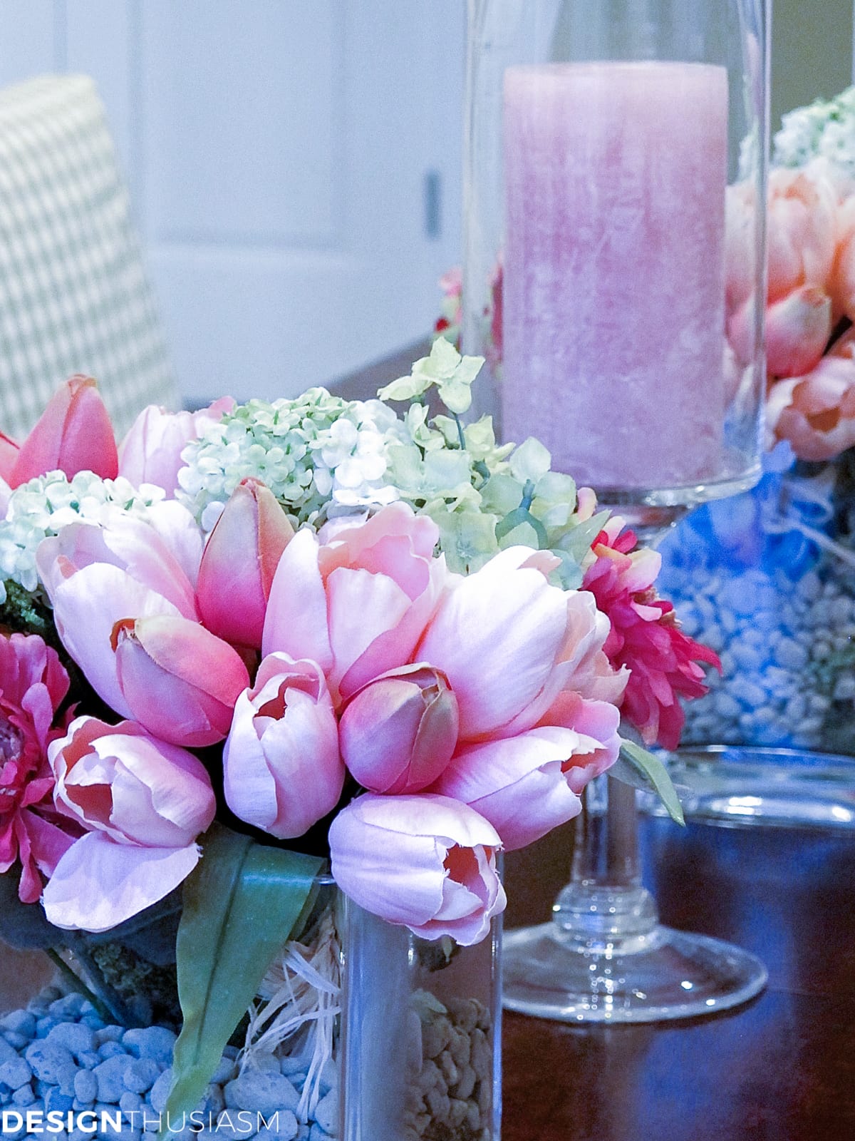 Dining room inspiration | Adding a rosy glow with blush pink - terilynadamsblog.com