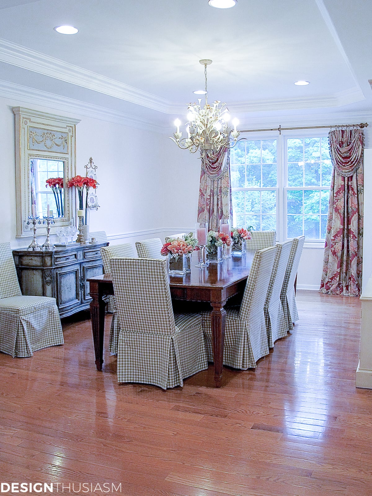 Dining room inspiration | Adding a rosy glow with blush pink - terilynadamsblog.com