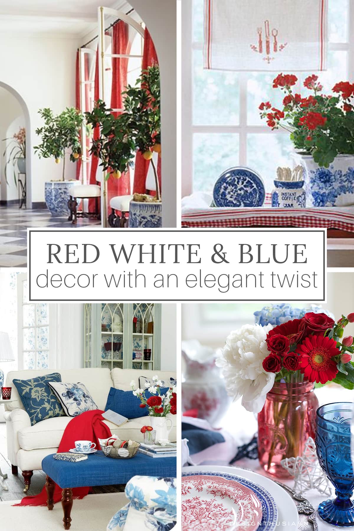 Red, White and Blue Elegantly