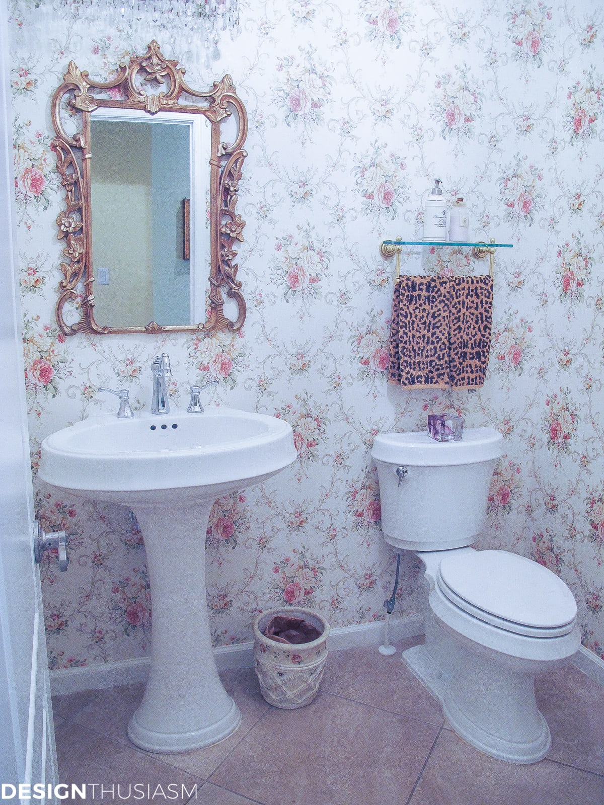 Transforming a Bland Powder Room into Lovely French Bathroom | terilynadamsblog.com