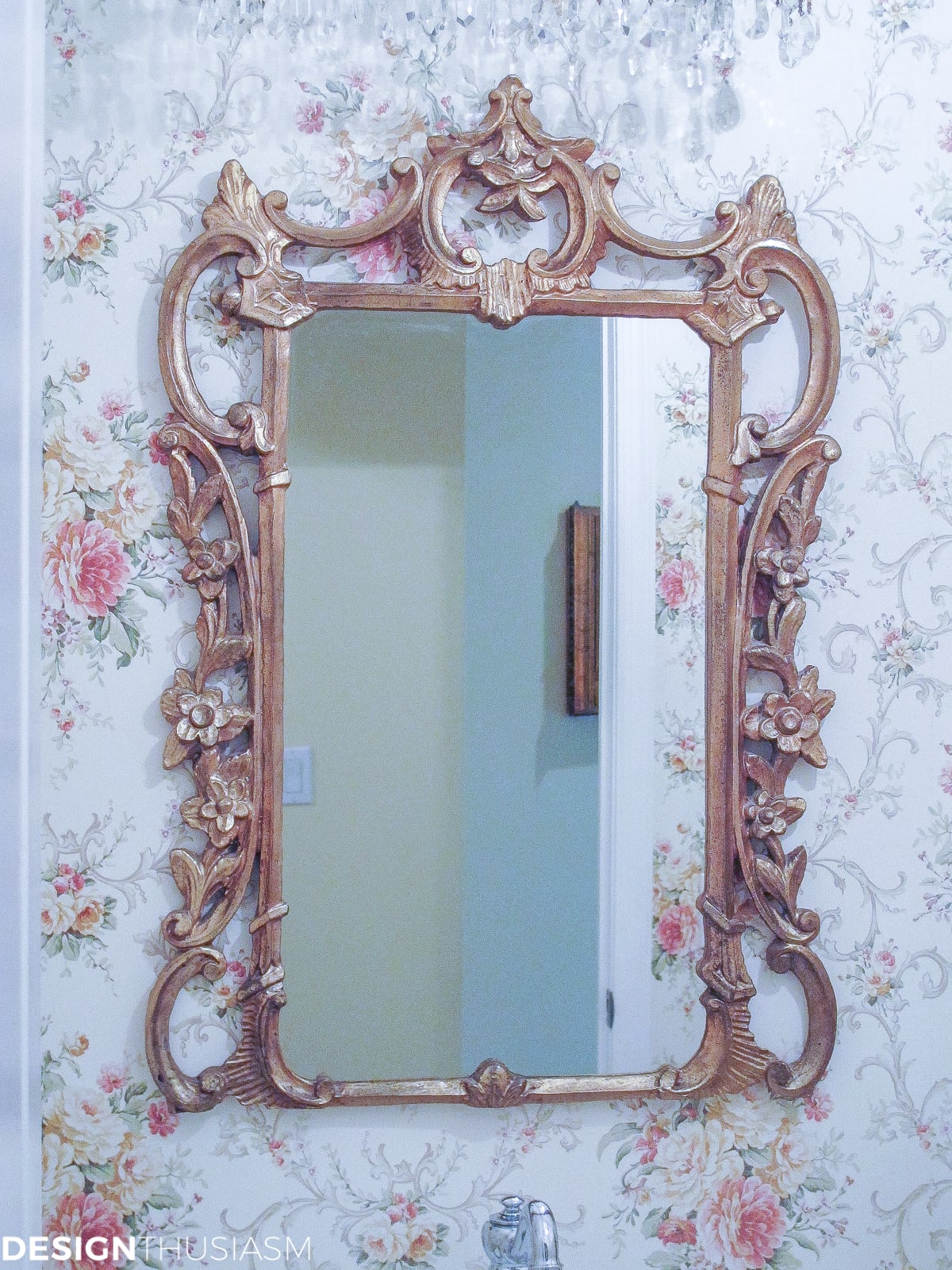 Transforming a Bland Powder Room into Lovely French Bathroom | terilynadamsblog.com