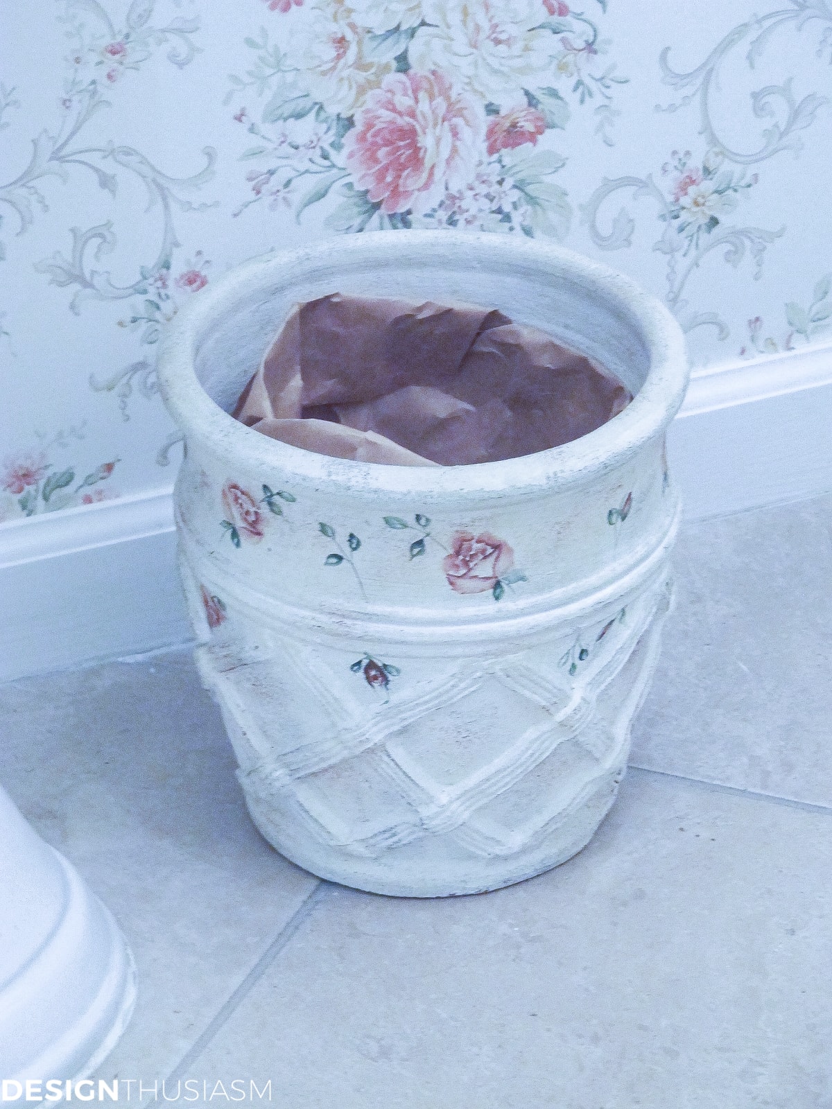 Transforming a Bland Powder Room into Lovely French Bathroom | terilynadamsblog.com