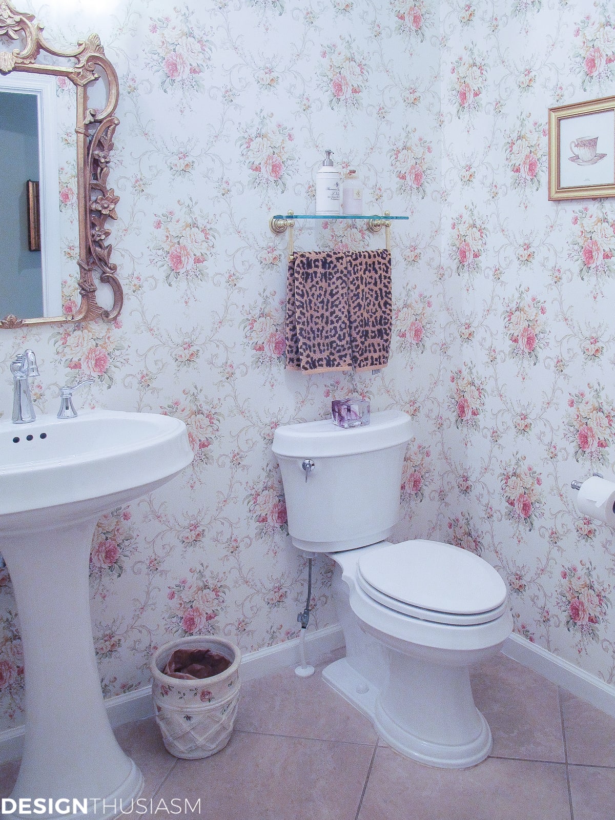 Transforming a Bland Powder Room into Lovely French Bathroom | terilynadamsblog.com