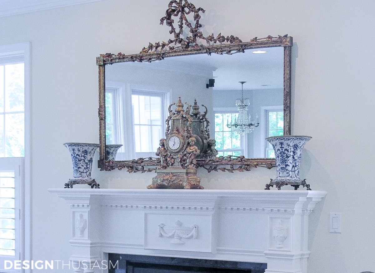fireplace mantel