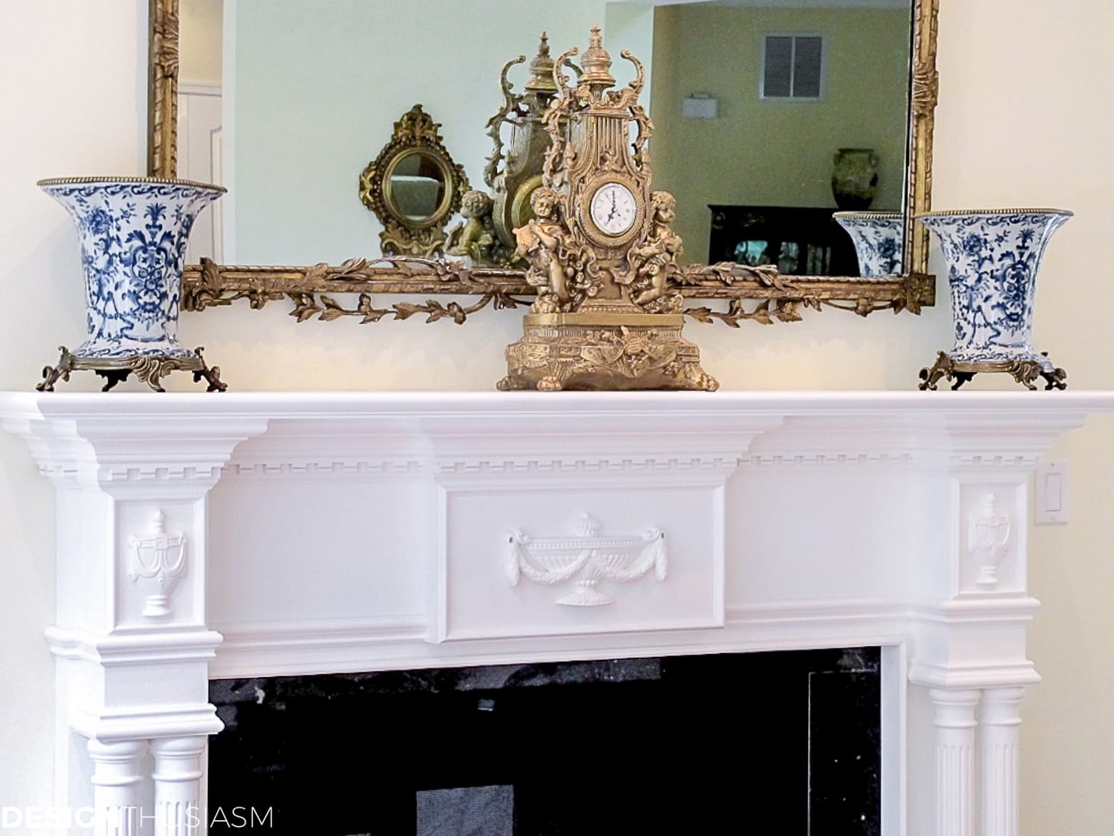 fireplace mantel