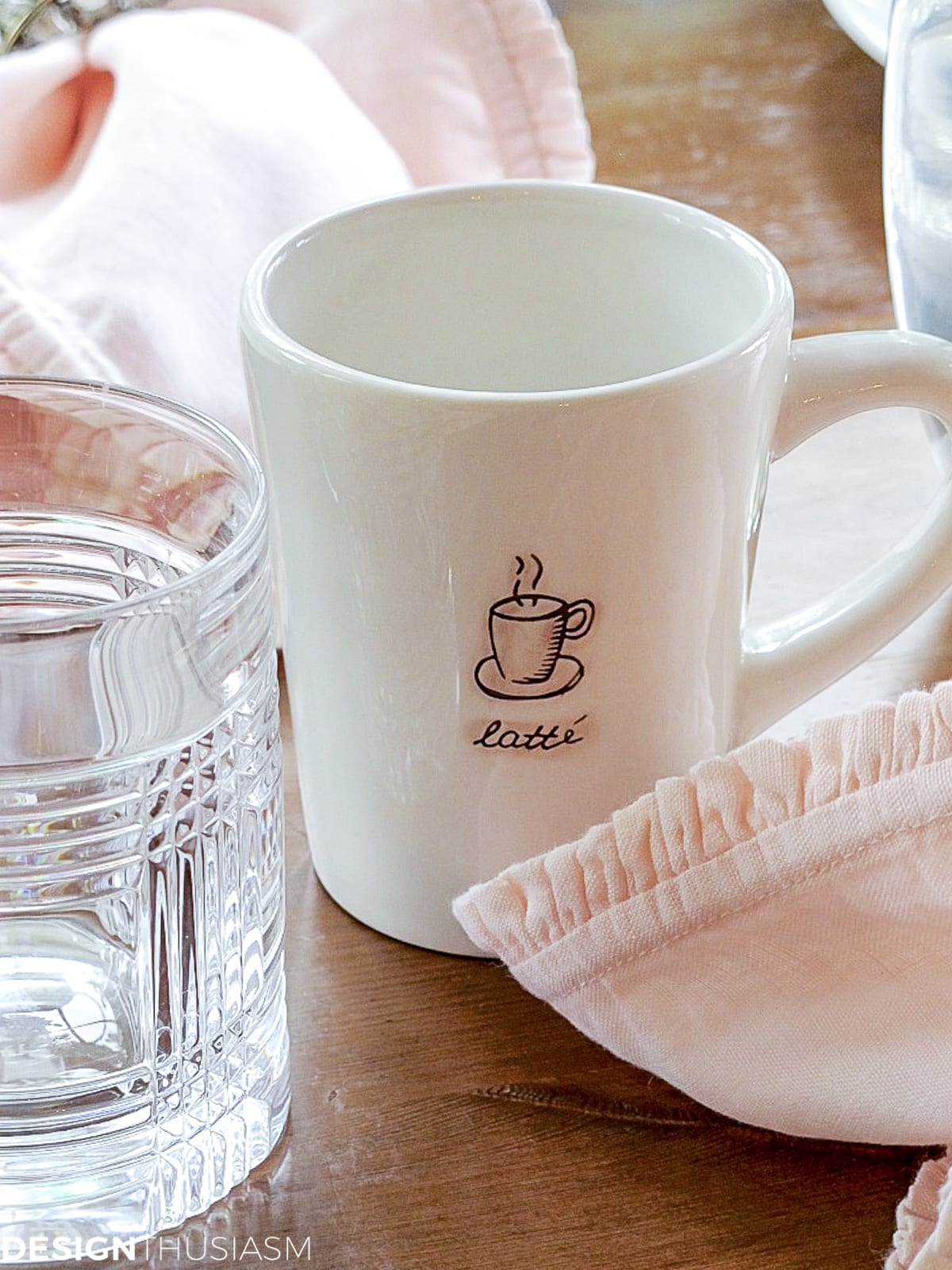 coffe mug for table setting for lunch