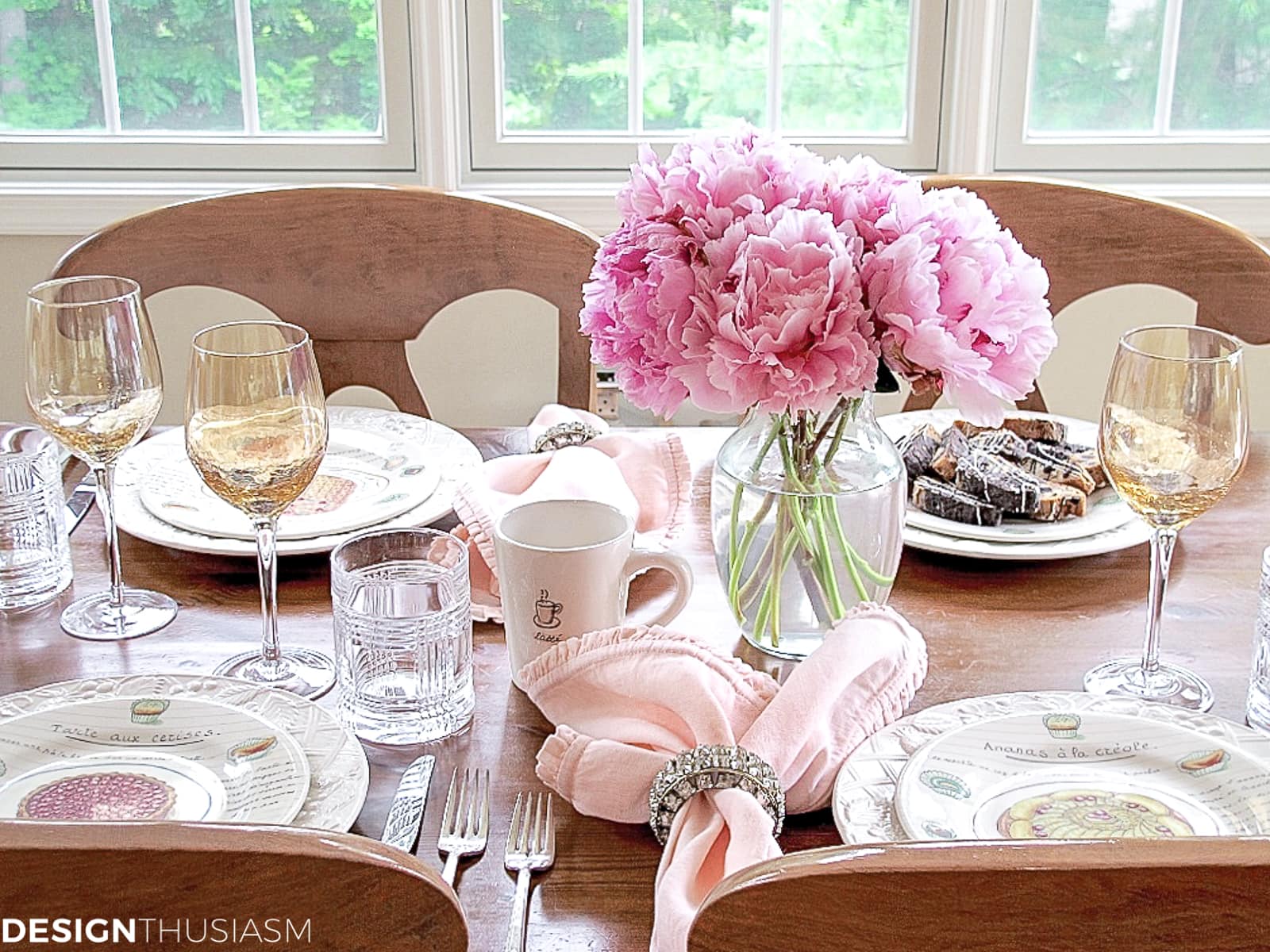 table setting for lunch