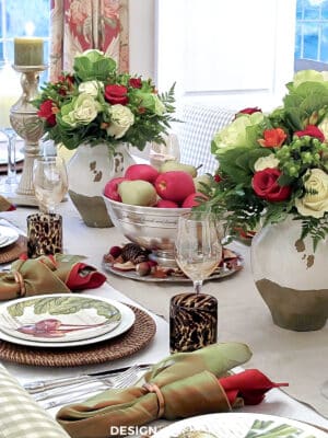 early fall apples and pears table