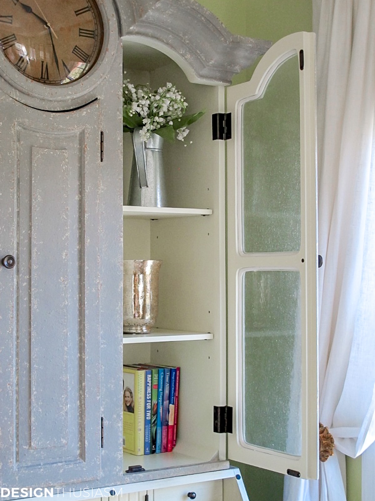 secretary desk hutch