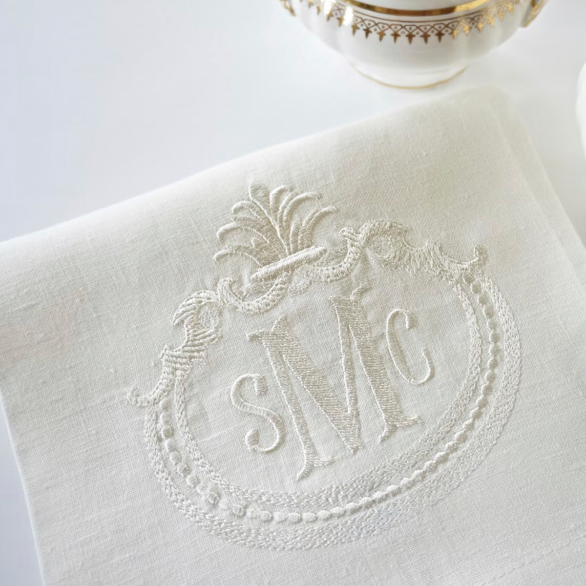 embroidered hand towel