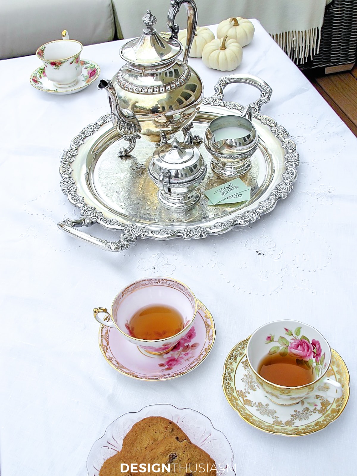 fall patio tea set