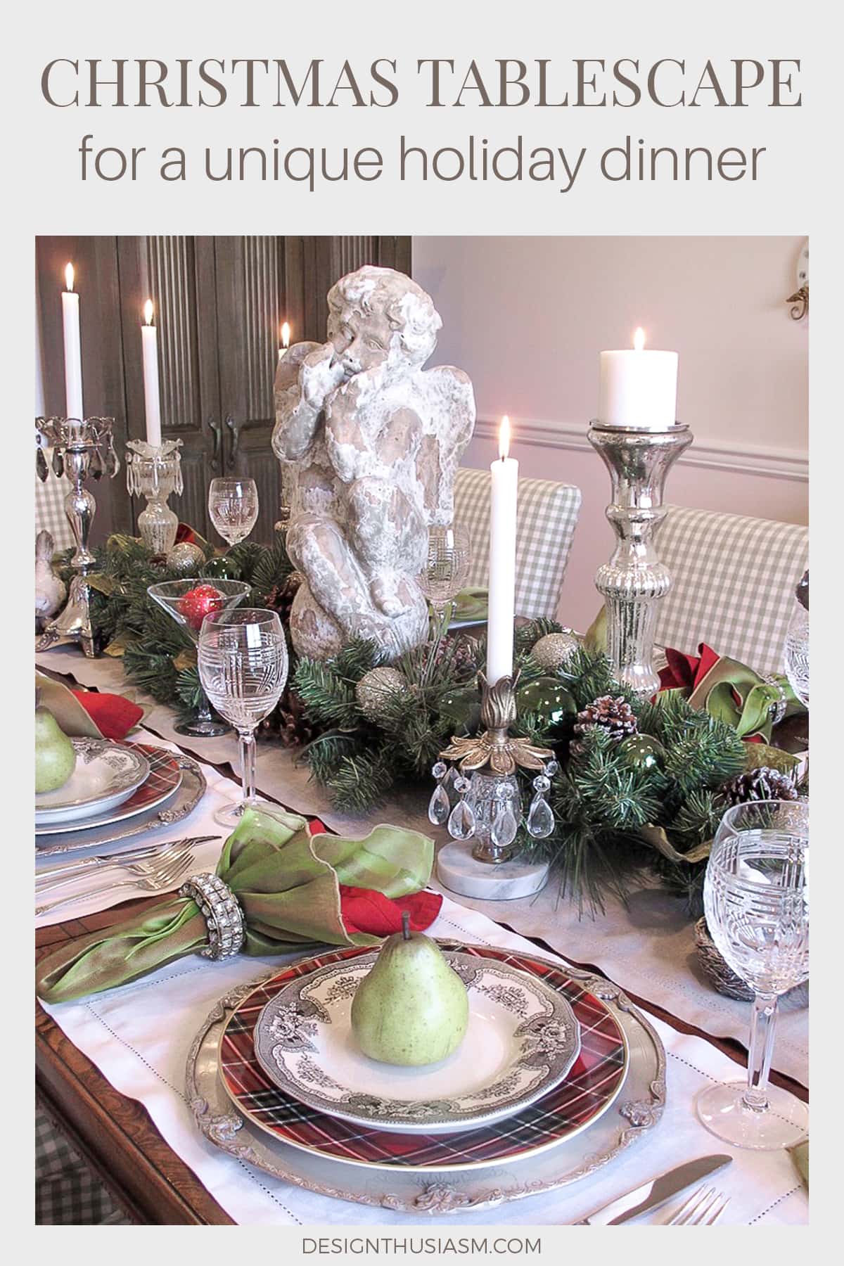 Christmas table setting