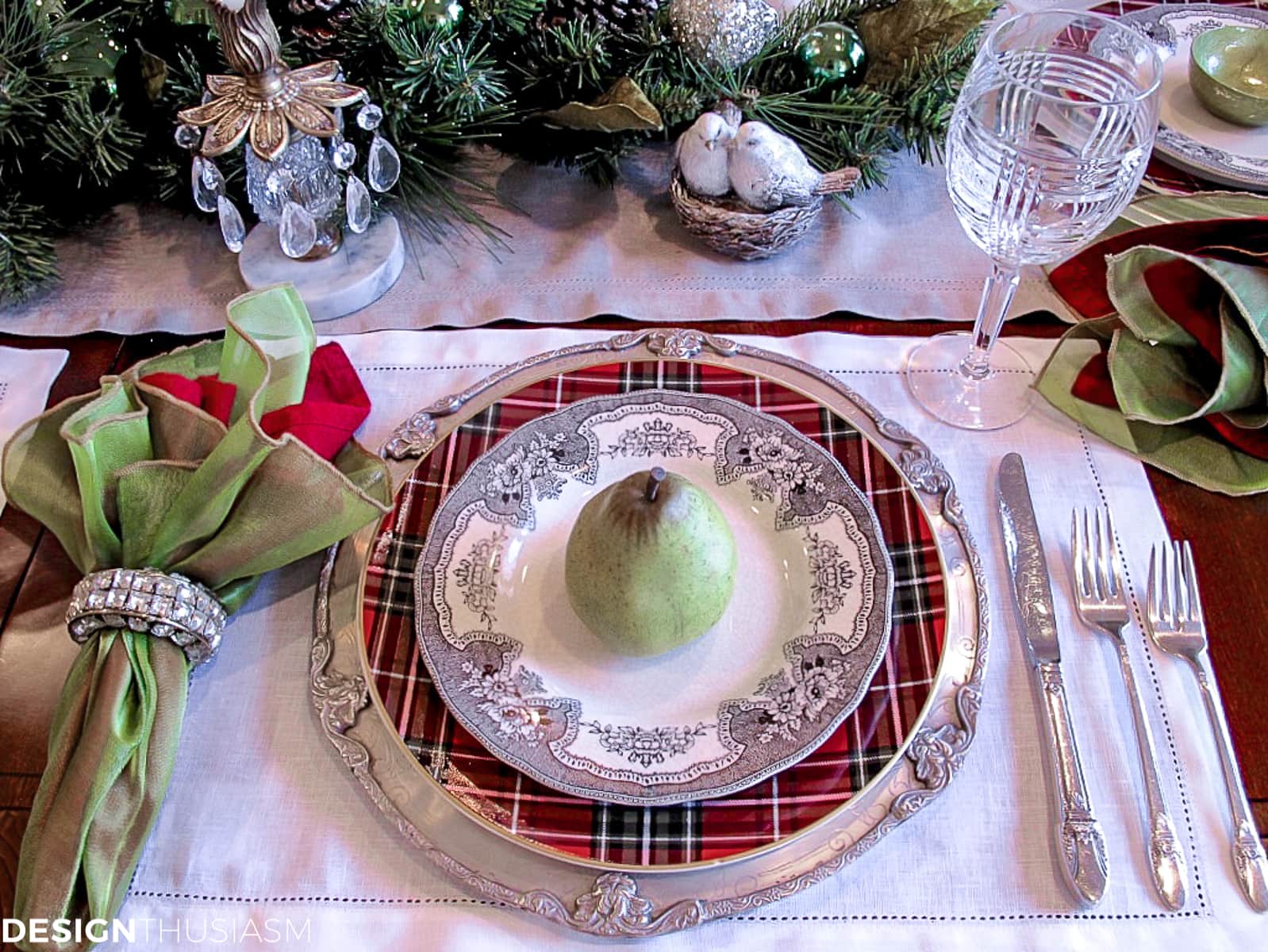 Christmas table setting