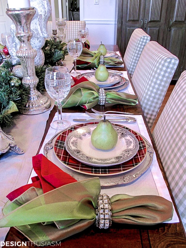 Christmas table setting