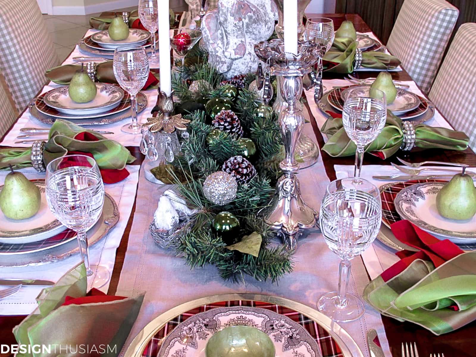 Christmas table setting
