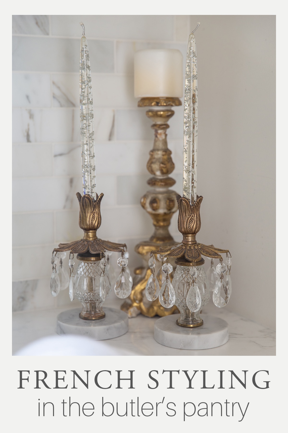 french styled butler's pantry
